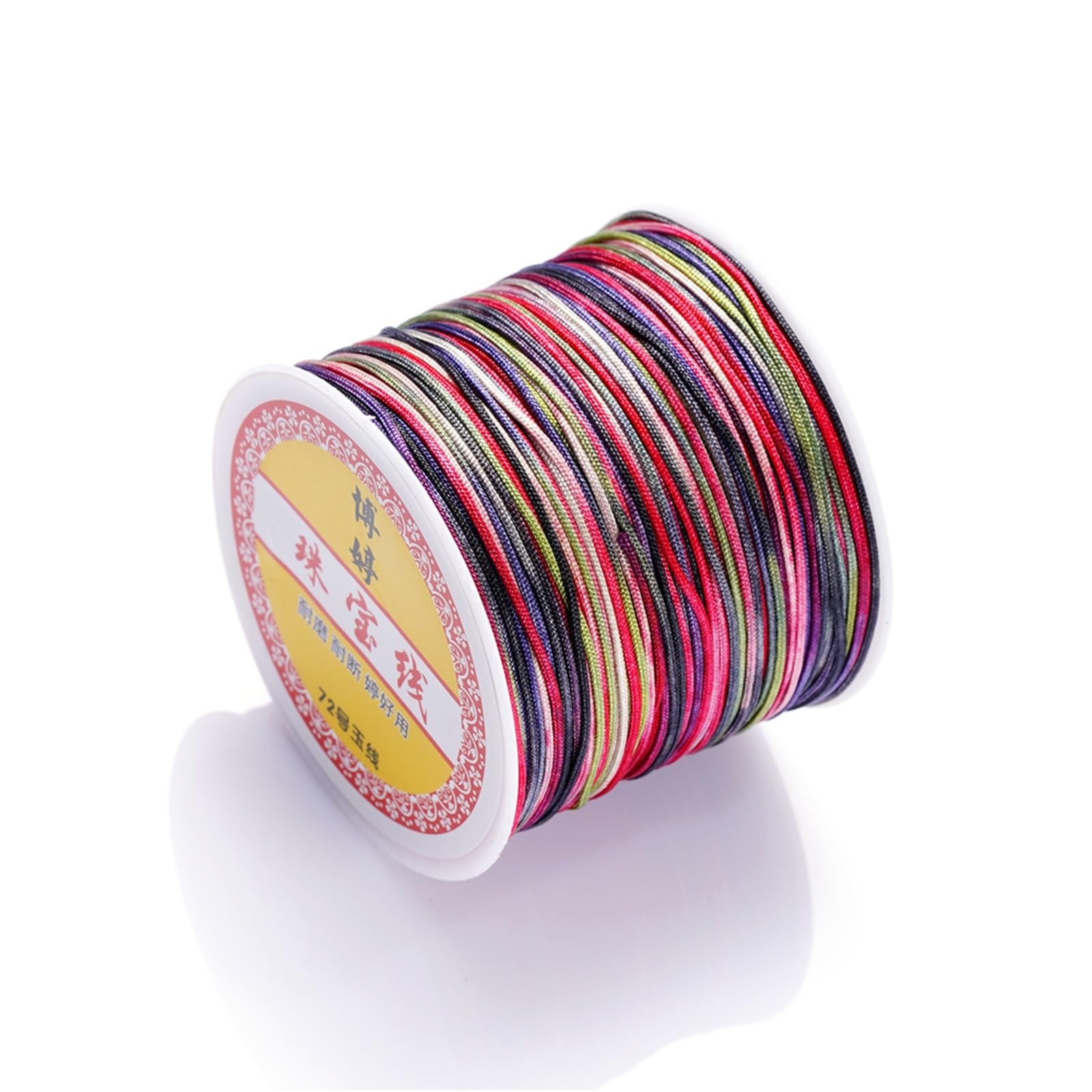 Nylon Cord Thread 10pcs 30M/Roll 0.8mm Nylon Thread Cord Chinese Knot Tassels Cord Bracelet Braided String for Making Bracelet, Necklace, Chinese Knot(Color 20)