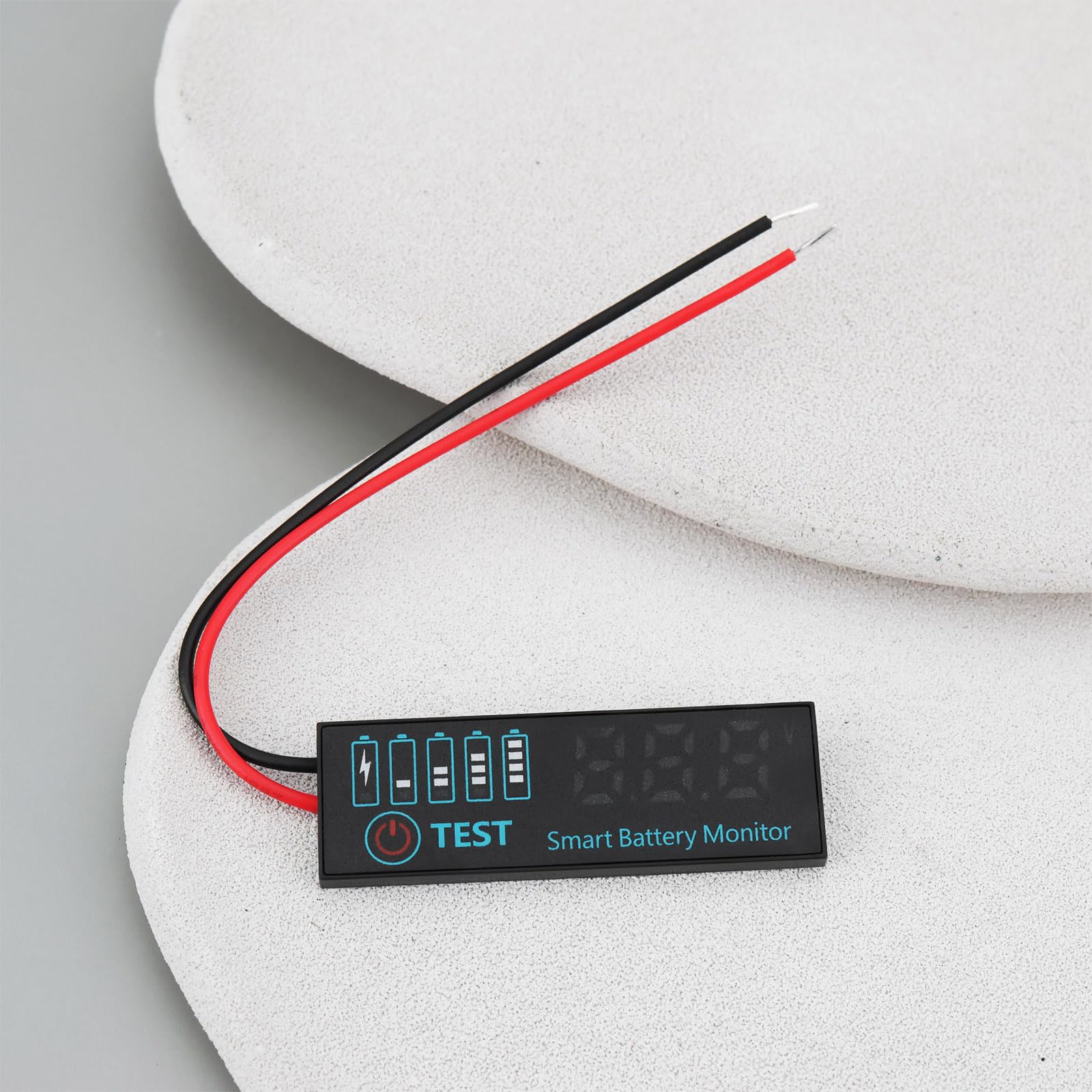 Panneau de Contrôle de Tension LED Vert 2 Indicateurs de Niveau de Batterie Au Lithium 7-55 V CC