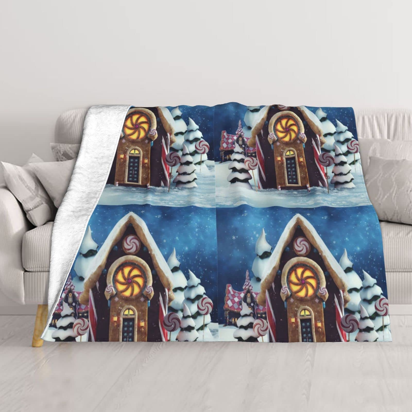 Couverture légère thermique BAFAFA Lollipops pour lit et canapé douce et respirante 127x101 cm
