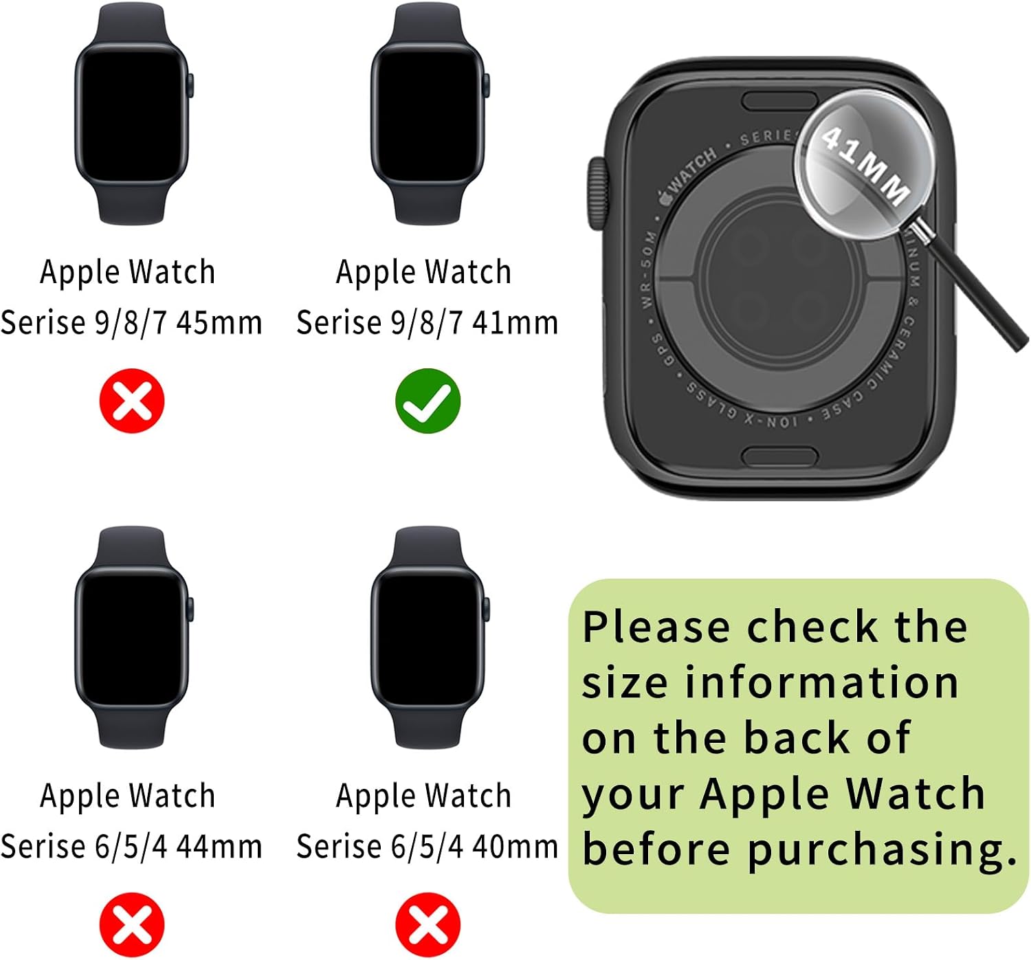 Double Diamonds Bling Screen Protector Case Compatible for Apple Watch Series 9/8/7 41mm, Shiny Crystal Rhinestone Bumper Cover for Women, Silver+Rosegold image 4