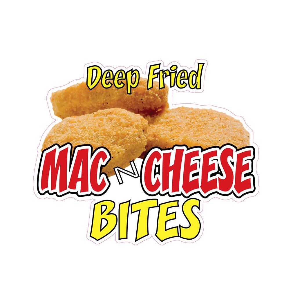 Autocollant Mac&Cheese pour food truck et restaurant avec vinyle à découper de 25,4 cm