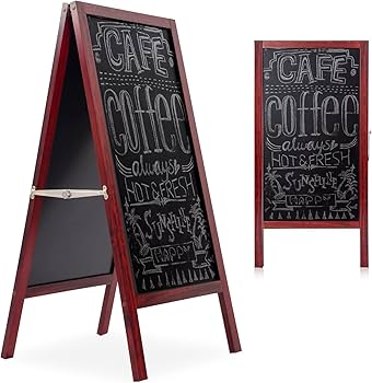 Amazon | BQKOZFIN A型 両面ブラックボード 立て看板 スタンドボード