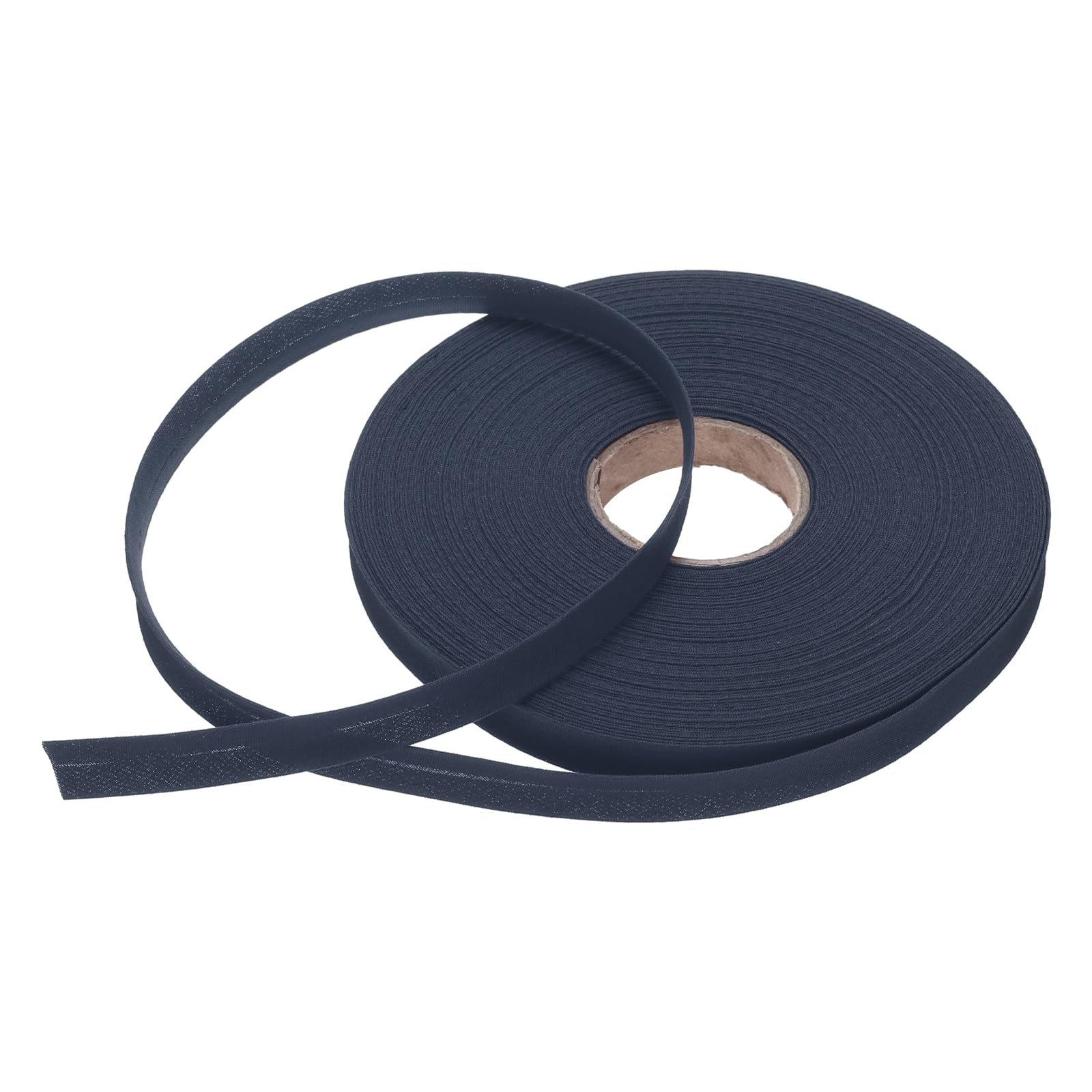sourcing map 1/2 Inch Single Fold Bias Tape Polyester Continuous Bulk Bias Tape for Sewing,Seaming Quilting Hemming Binding Crafts (Navy Blue 25 Yards)