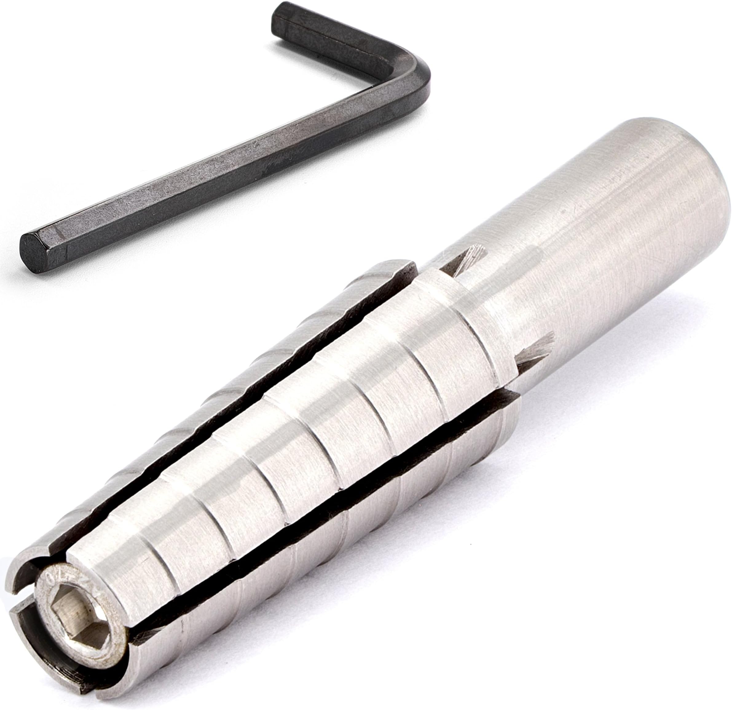 MaxoPro Expanding Ring Mandrel with Hex Allen Key – Small Size Steel Ring Mandrel for Lathe – Heavy Duty Ring Shaper Tool for Ring Turning and Ring Making - Ring Sizes(4-7) -