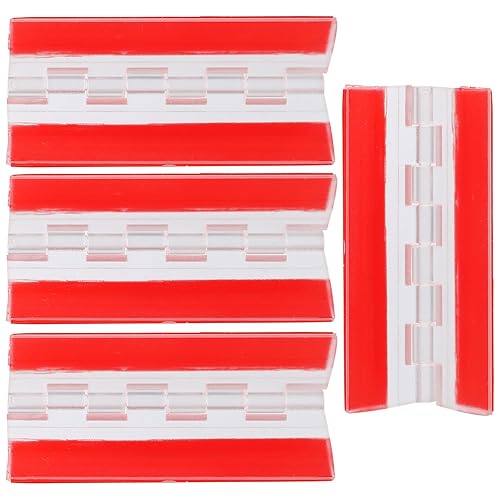 LALAFINA 4pcs Self Adhesive Strong Plastic Folding Hinges 75x45mm for Jewelry Box Repair Kit and Small Cabinet Doors Craft Projects