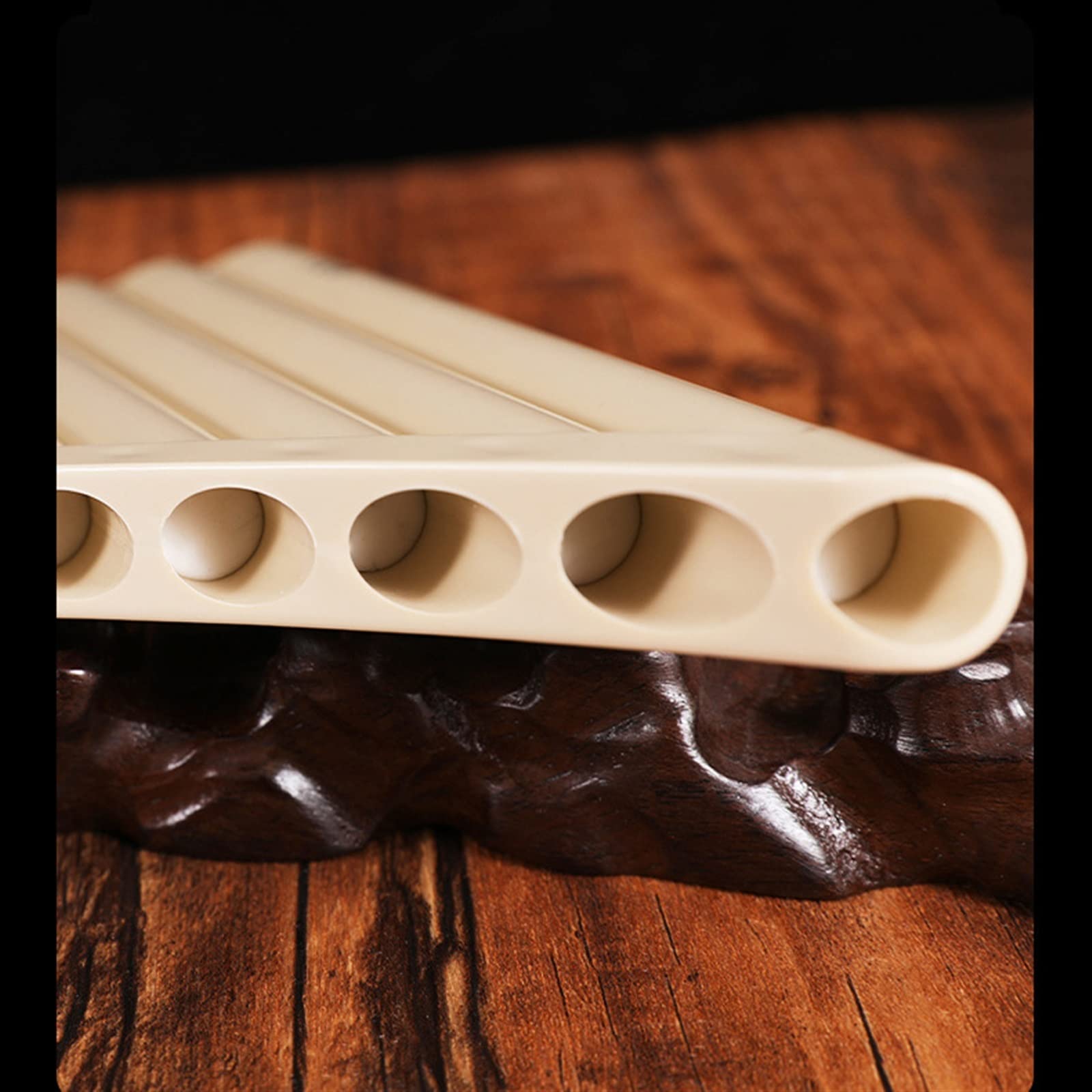 Profesional Pan Flauta 18 Tubos Pan Flauta ABS Resina C Tono Fácil Aprendizaje Panflute Instrumento Musical Niños Regalo para Principiantes