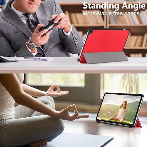 Miniatura 7 de Funda para tablet Tienda Fire Max 11 (13 generación, 2023), funda protectora de piel sintética, delgada, ligera, triple soporte, magnética, rígida,