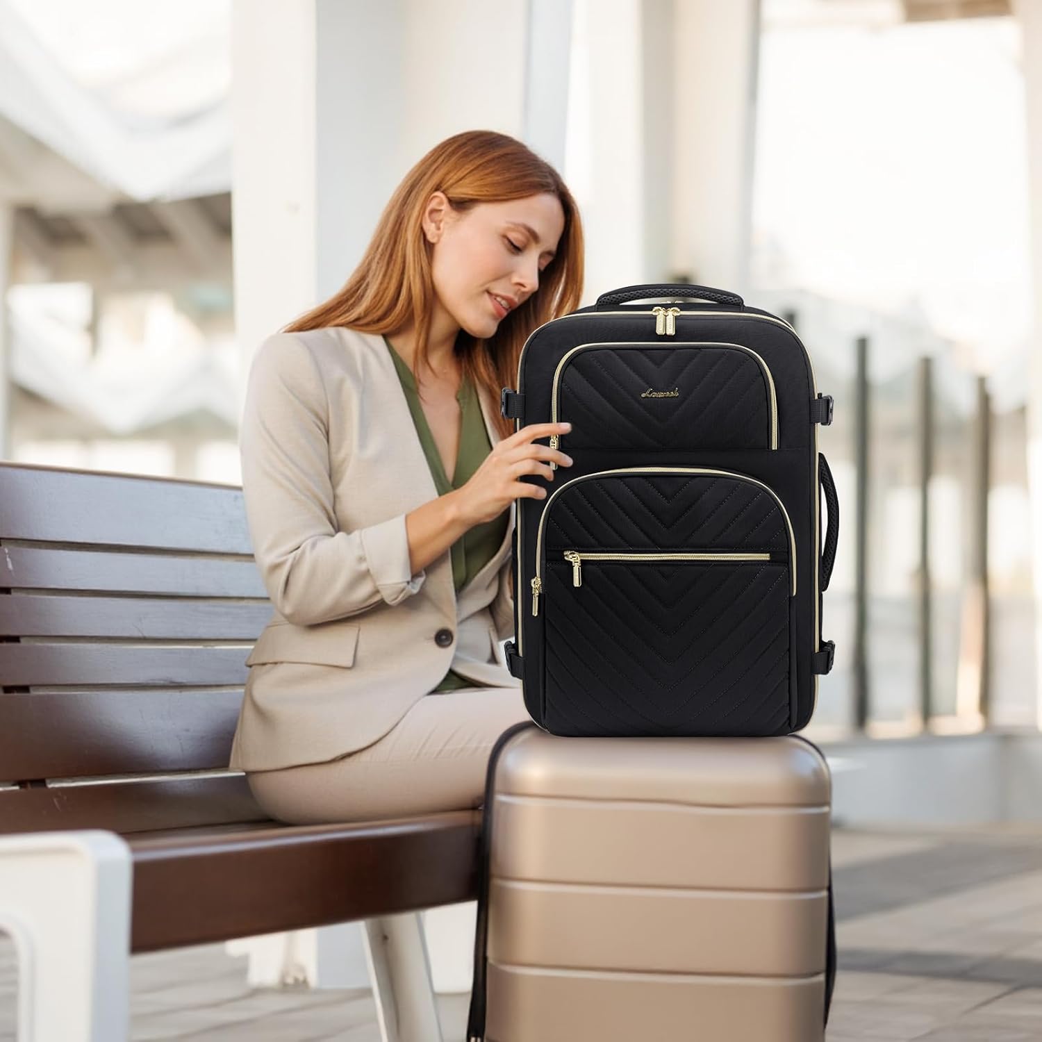 LOVEVOOK Travel Backpack Carry on Flight Approved