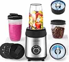 ミキサー ジューサー パワフル スムージーミキサー コーヒーミル 一台多役 Amazon | 【10点セット・氷も砕ける】ミキサー ジューサー
