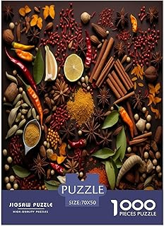 Comprar Especias Coloridas Rompecabezas Imposible,desafío para Adultos Entretenimiento Creativo 1000 Piezas Obra De Arte De Juego De para Adultos Y Niños 70x50cm/1000pcs