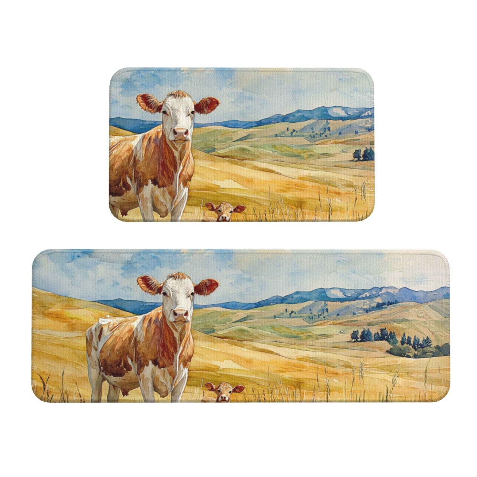Tapetes de cocina de vaca para dar un toque granja y comodidad a tu hogar