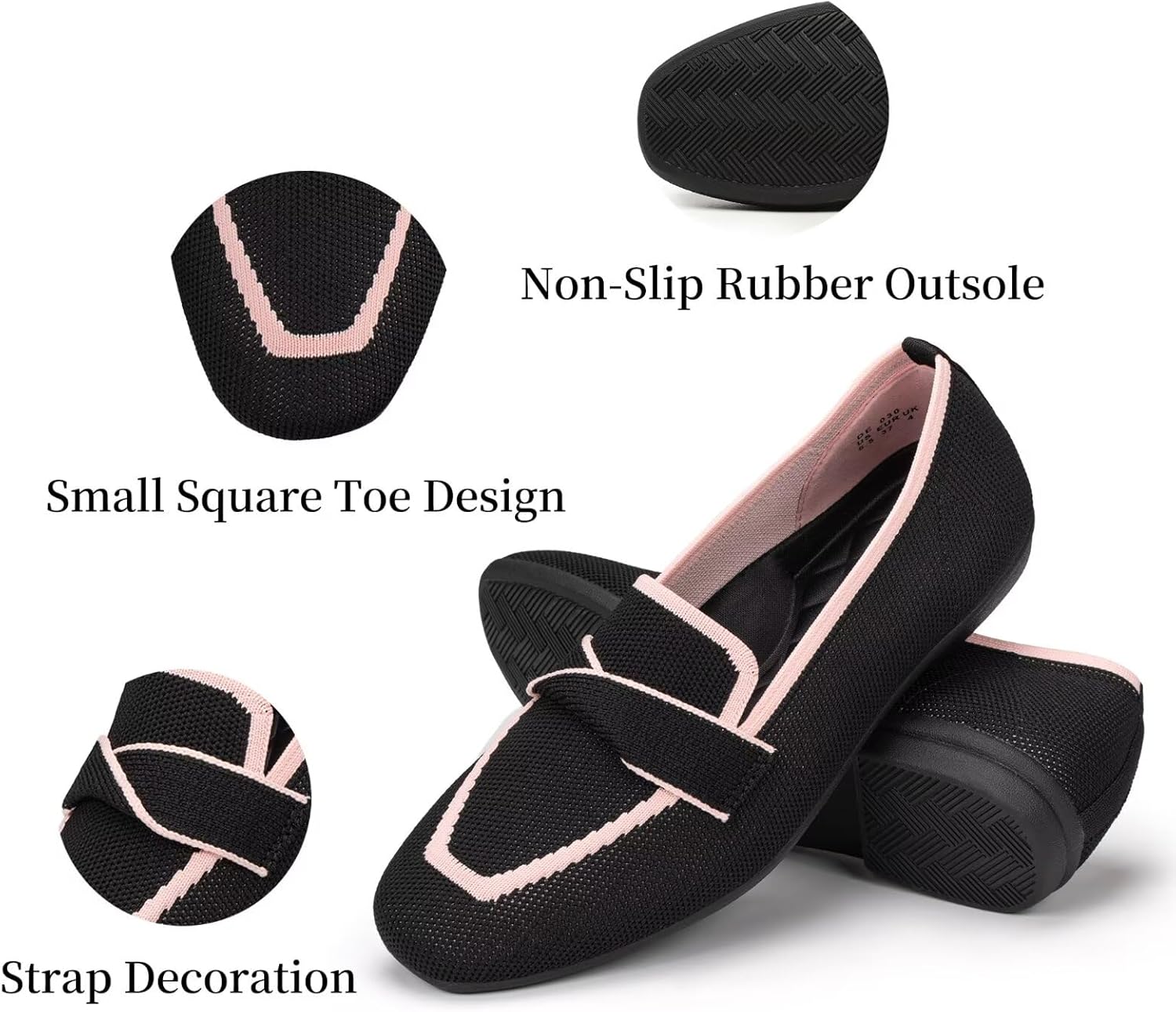 Women's Slip-on Loafer Soft Flats Comfort Knit Walking Office Work Penny Driving Dress Shoes - Image 6