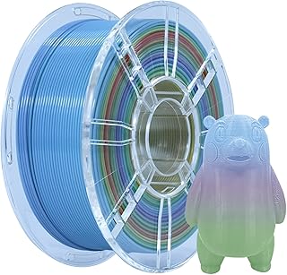iBOSS PLA Plus (PLA+) 3D Printer Filament 1.75mm,1kg Spool (2.2lbs) Multi Color Fast Change 3D Printing Filament,Dimensional Accuracy +/- 0.02mm,PLA Pro 3D Filament,Fit Most FDM Printer (Rainbow)