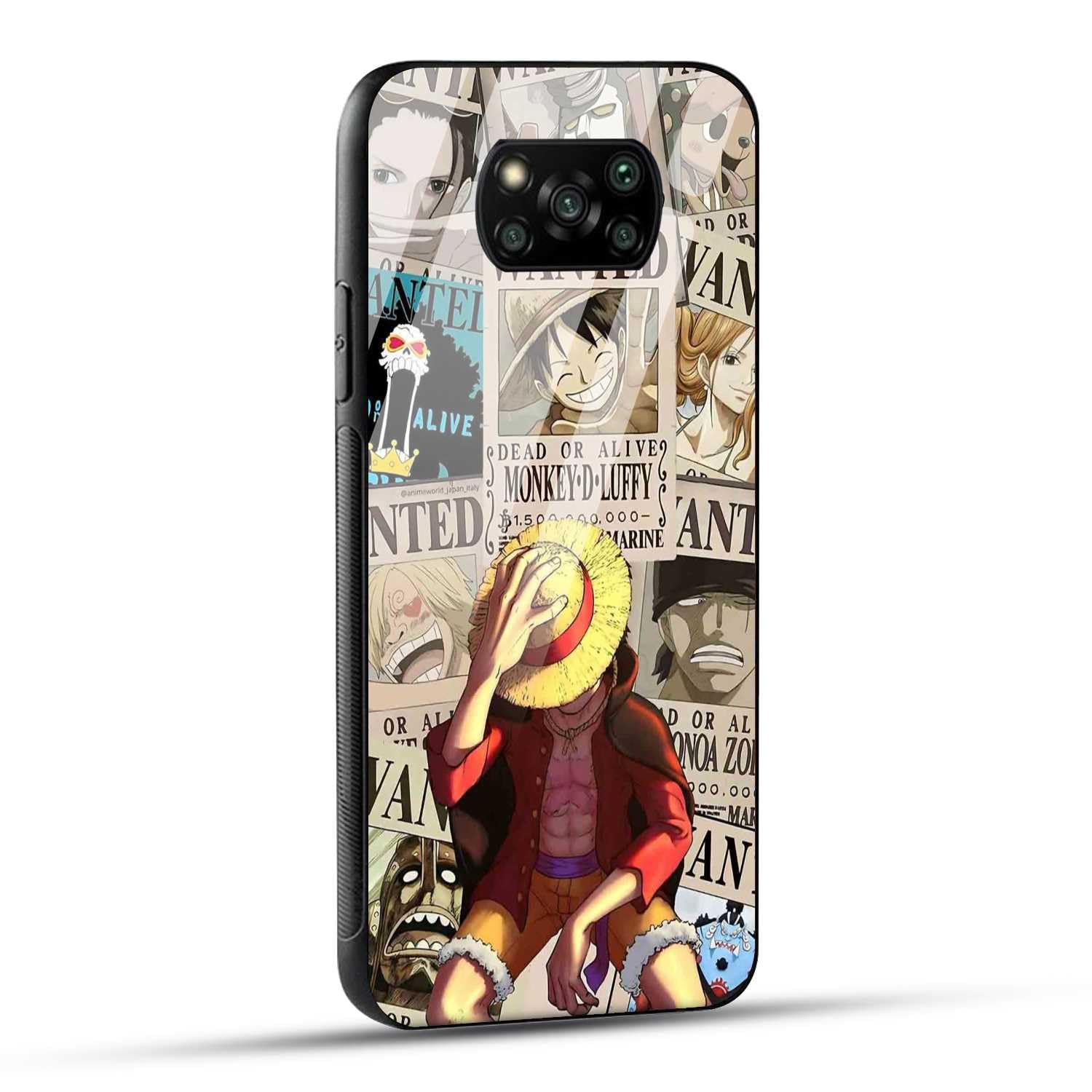 NDCOM for Poco X3 Pro Back Cover Glass Case Anime One Piece Wanted Luffy (B0CM43VNMP) Amazon Price History, Amazon Price Tracker