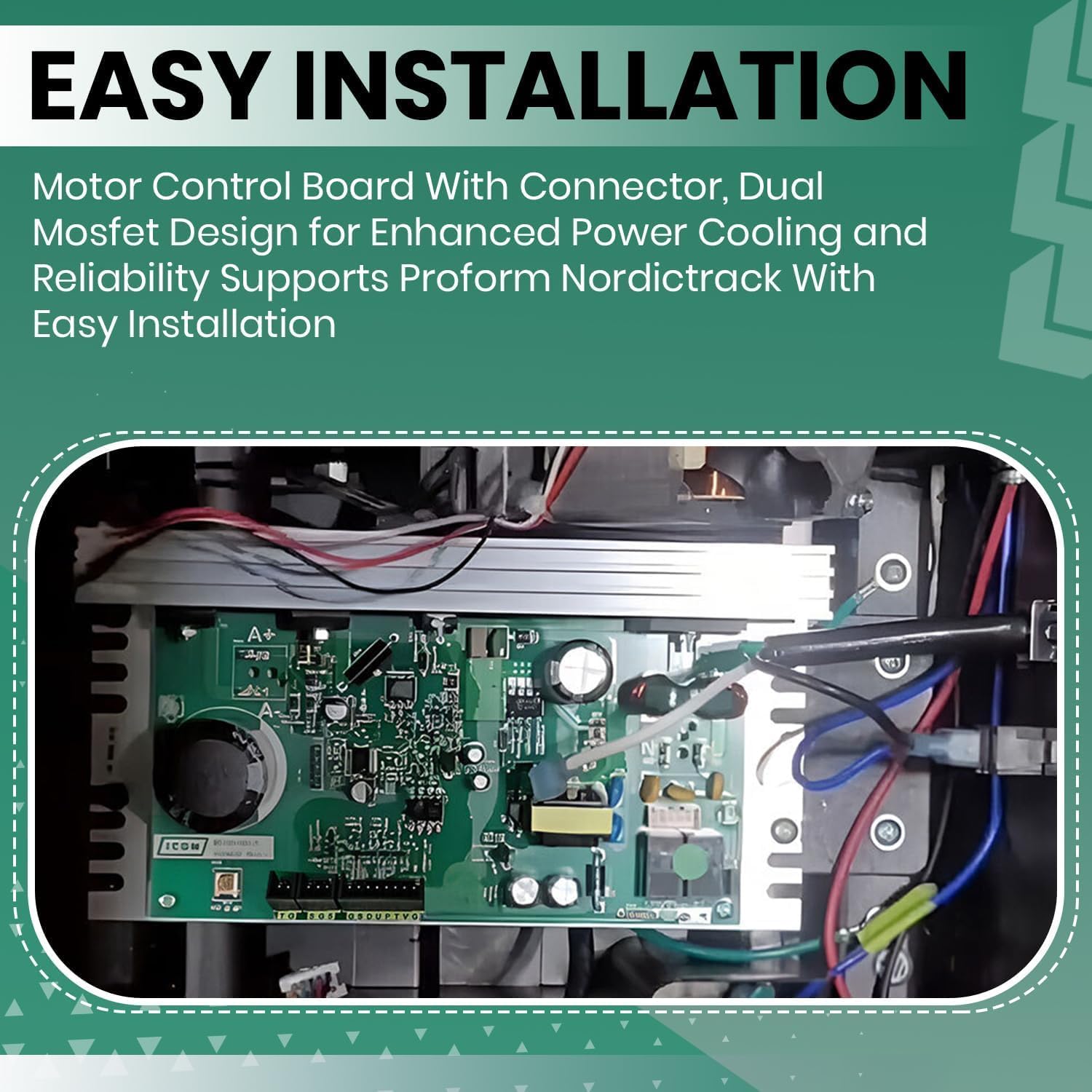 Lower Motor Control Board Controller MFR-MC1618DLS & 398056 Works with Epic Treadmi