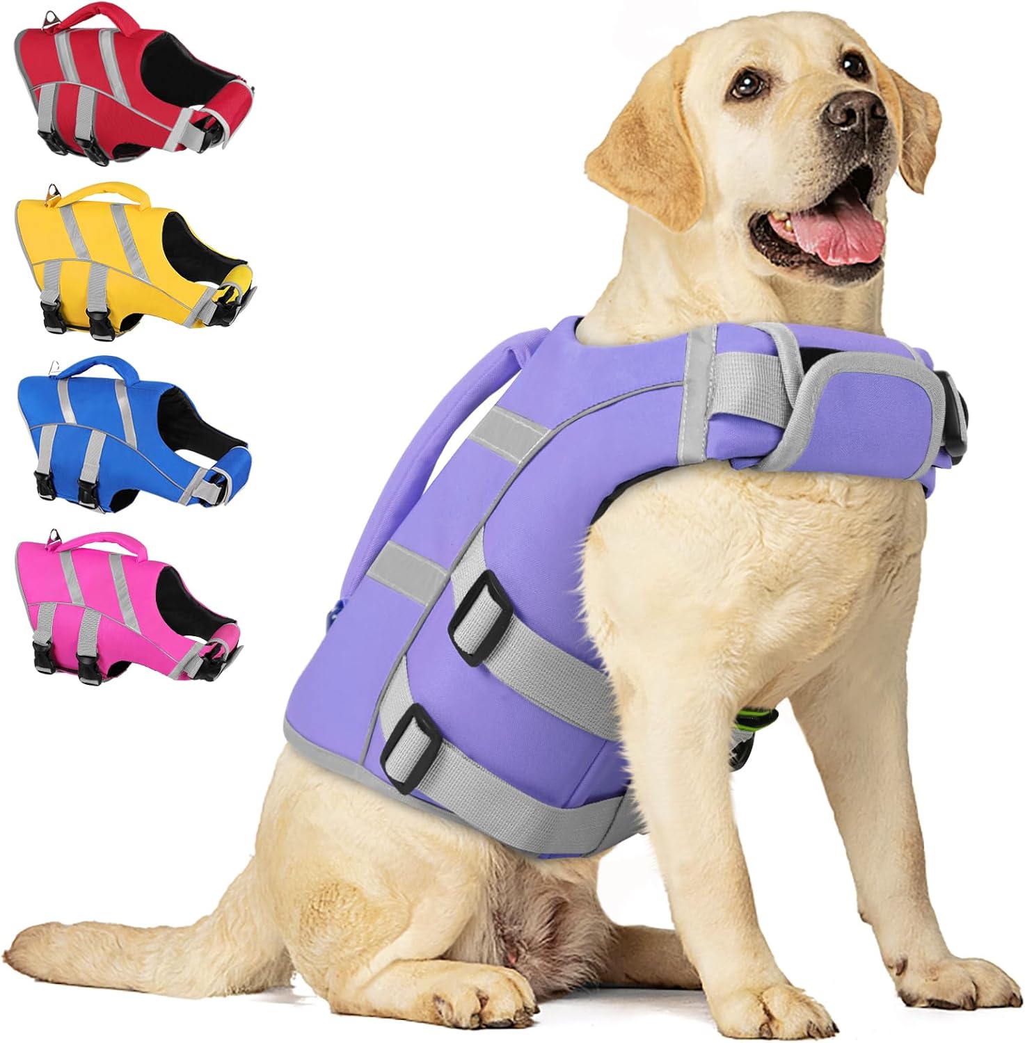 AOFITEE Dog Life Vest for Swimming, High Flotation Dog