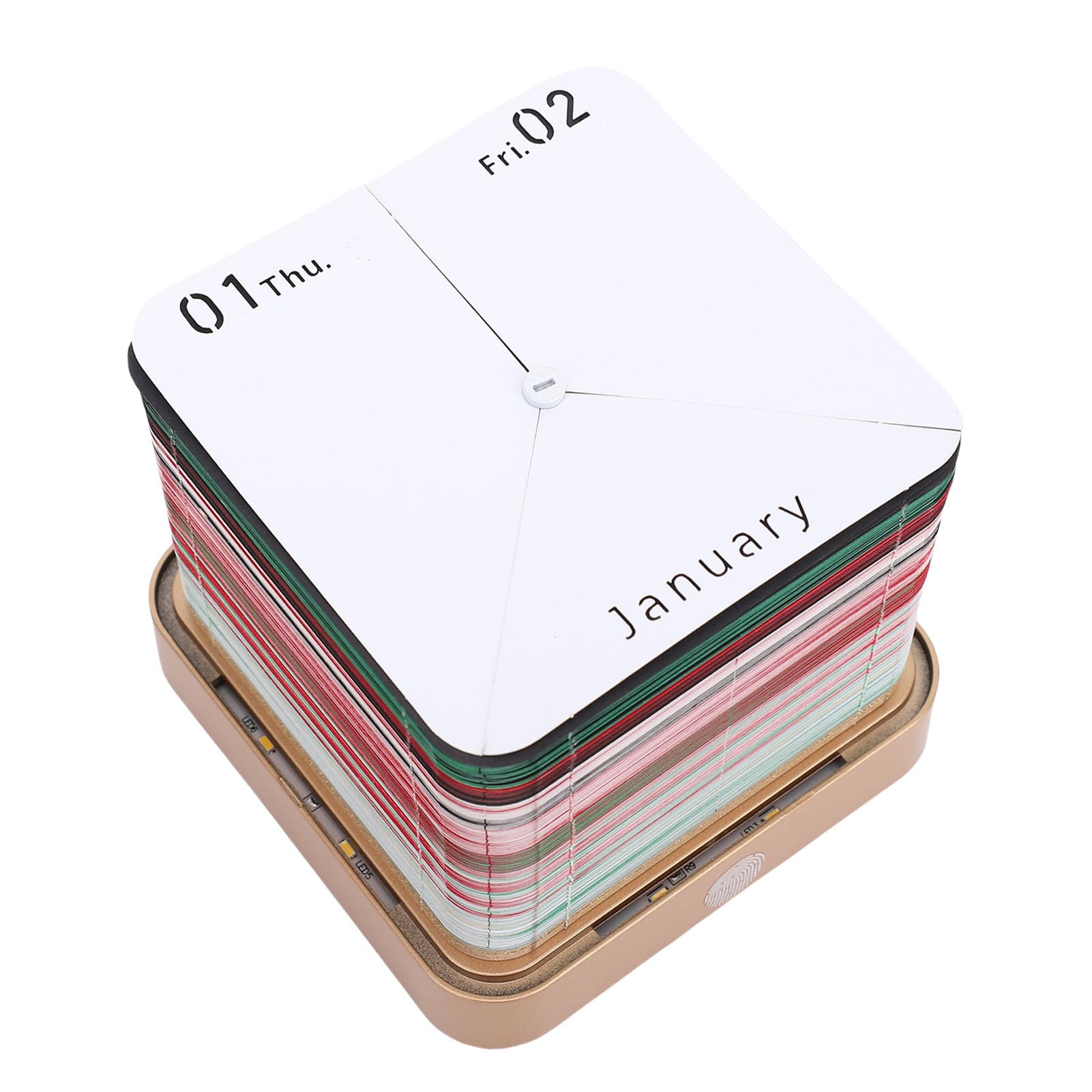 VBESTLIFE 3D -Kalender 2026, Snowman Time Stück Schreibtisch Kalender, Reißen Sie 3D -Memo -Pad, Papierskulptur Kreativer Notizblock für Geburtstags Weihnachtsgeschenke