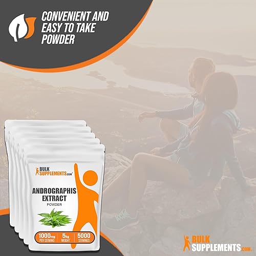 Vista 18 de BulkSupplements. com Andrographis Extracto en polvo - Andrographis Paniculata, suplemento herbario, Andrographis Powder - Sin gluten, 1000 mg por