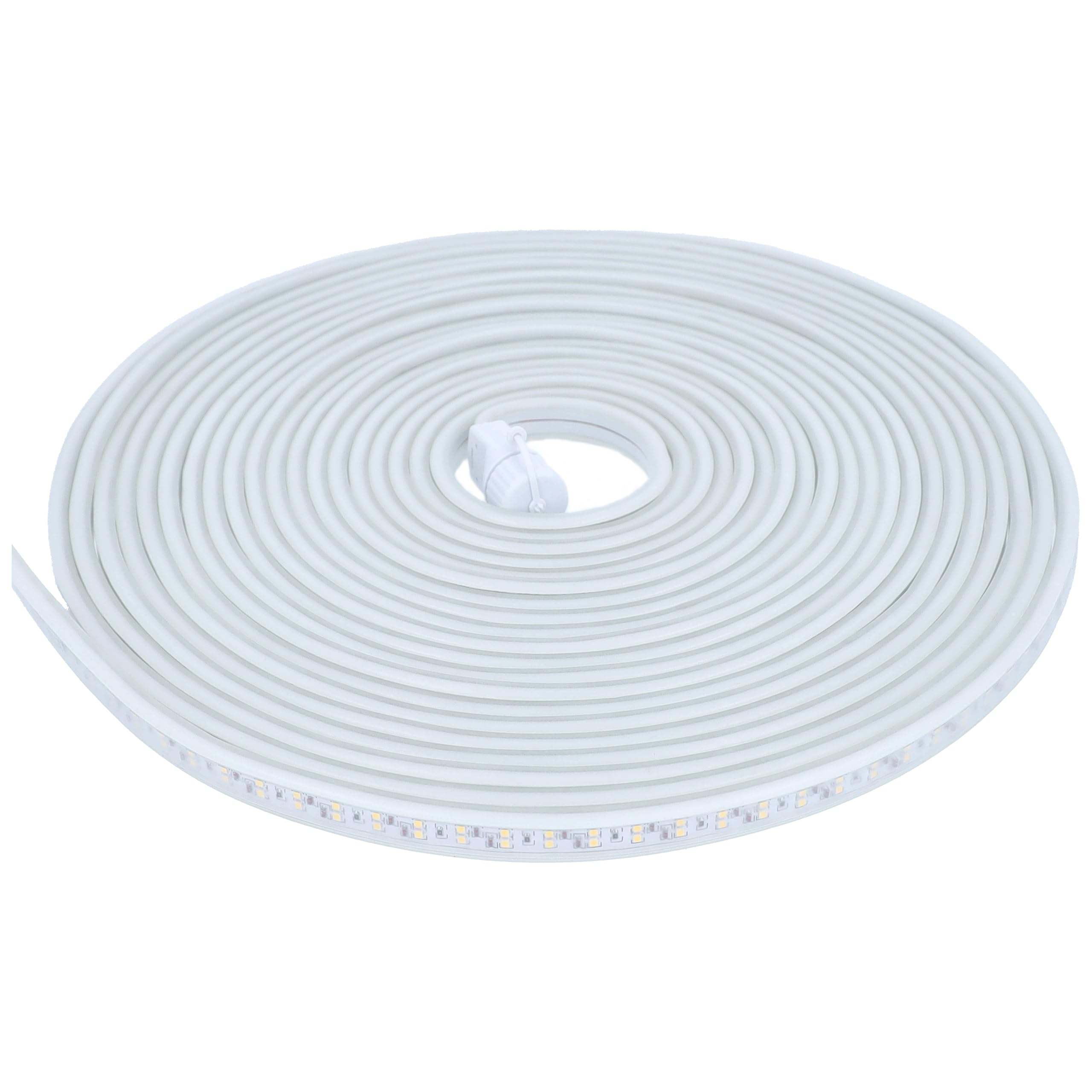 as - Schwabe Striscia luminosa a LED, 15 m, 22.500 lm, 1,5 m, cavo di collegamento con connettore di contorno, retroilluminante, 12 W/m, 4000 K, AC 230 V/16 A, IP65, 46710