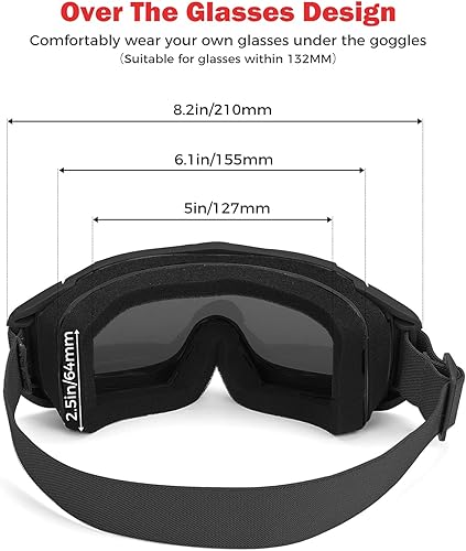 Miniatura 5 de KEMIMOTO Gafas tácticas de Airsoft con antivaho y 3 lentes intercambiables