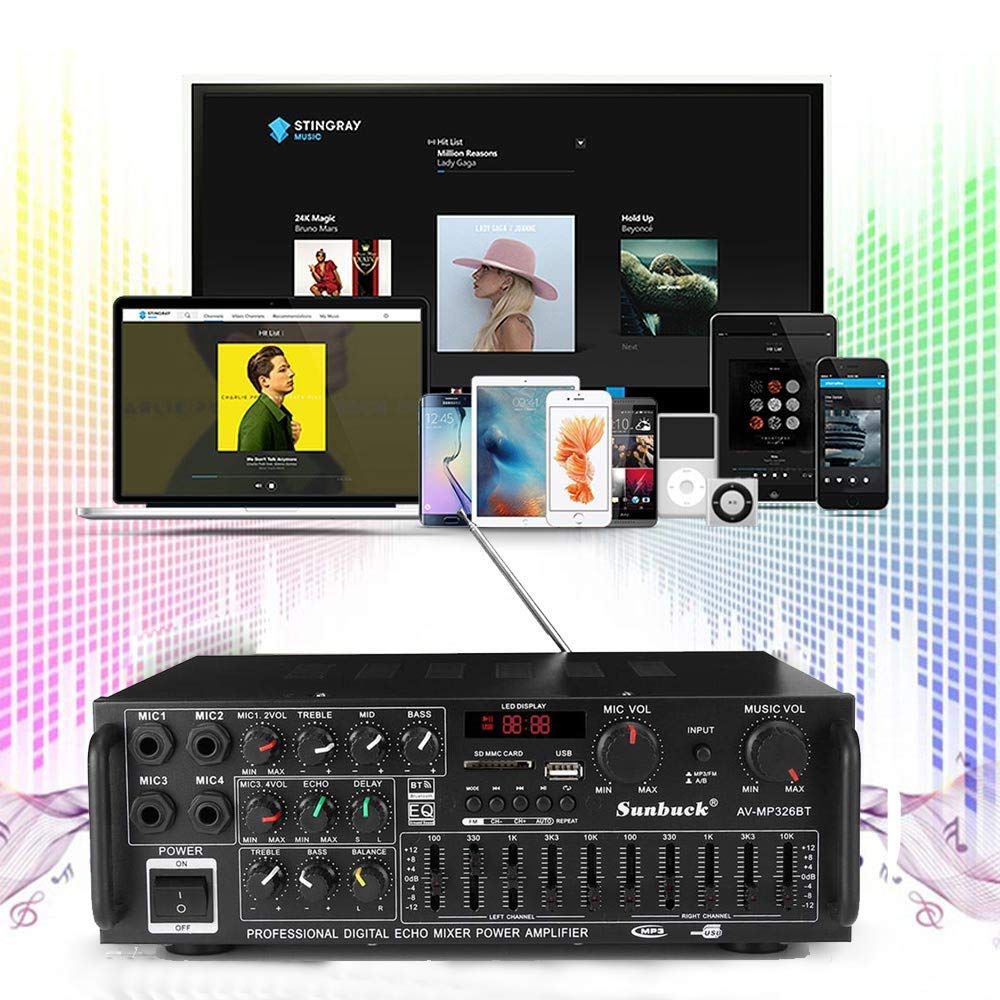 Amazon.co.jp: Homepatche パワーアンプ マイクアンプ Bluetooth