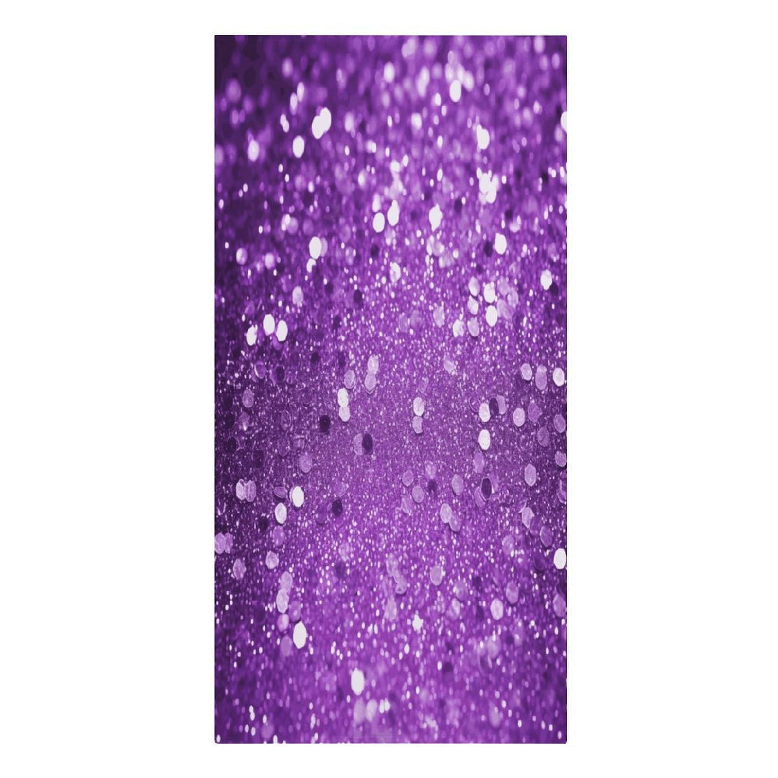 Adfgyerh Women's Style Sparkling Purple Glitter Microfiber Sand Free Towels Large Quick-Dry. Beach Towel For Swimming Pool Camping Beach .Beach Accessories， They Are Essential Accessories For Adults, And Men, Vacatio