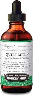 Herbalogic - Quiet Mind Liquid Herb Drops - Non-Sedating, Promotes a Feeling of Zen-like Calm - Eases Anxious Worry and Panicky Mood - Based on the Traditional Chinese Formula Gui Pi Tang - 4 Fl. Oz.