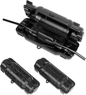 3 Pack Outdoor Extension Cord Safety Cover, Waterproof, Black