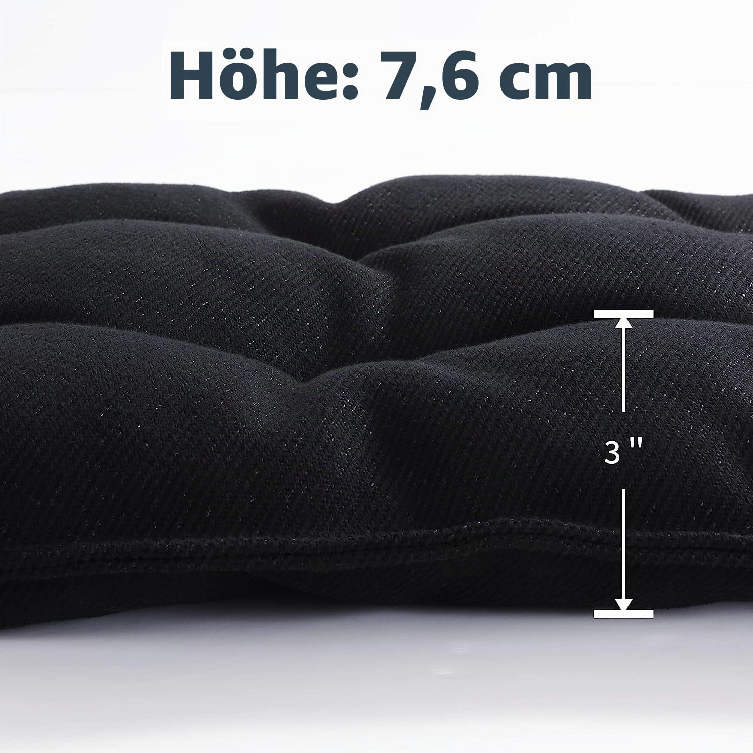 Generisch Hundekäfigmatte, Tiermatte, Kleines Hundebett, Kaufeste Kistenunterlage, Langlebig, für Aggressive Kauer, waschbare Hundematte, XL, 71 x 104 cm, Schwarz