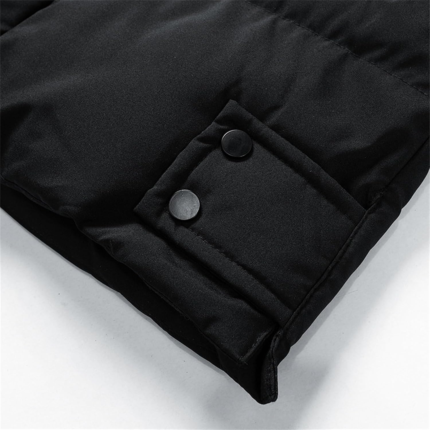 JEsilunmaMY Men's Warm Winter Hood Puffer Jacket Waterproof Thicken Parka Coat with Pocket Slim Fit Casual Hooded Padded Coat