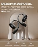 Shokz OpenFit 2+ słuchawki Open-Ear z Dolby Audio, Czarny | 48h baterii, IP55, ładowanie bezprzewodowe, szybkie ładowani