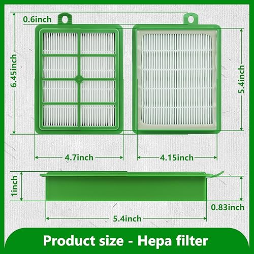 Miniatura 6 de HASMX Filtro Hepa de repuesto para aspiradora Electrolux EL4021A EL4040A EL4042A EL4050B EL4100A EL4101A EL4103A, reemplaza los números de pieza