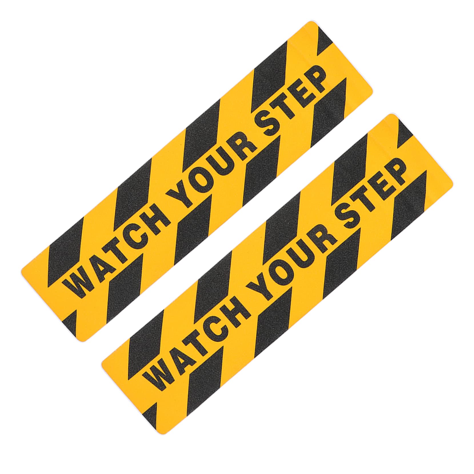 Cabilock 2Pcs Slip Floor Warning Decals Watch Your Step Stickers Adhesive Tapes for Stairs Platforms and Wet Areas Safety Warning for Slippery Surfaces