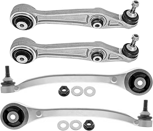 Miniatura 56 de Detroit Axle - Kit de 4 brazos de control delanteros para Chrysler 300 Dodge Challenger Charger Magnum, 2 brazos de control delantero inferiores con