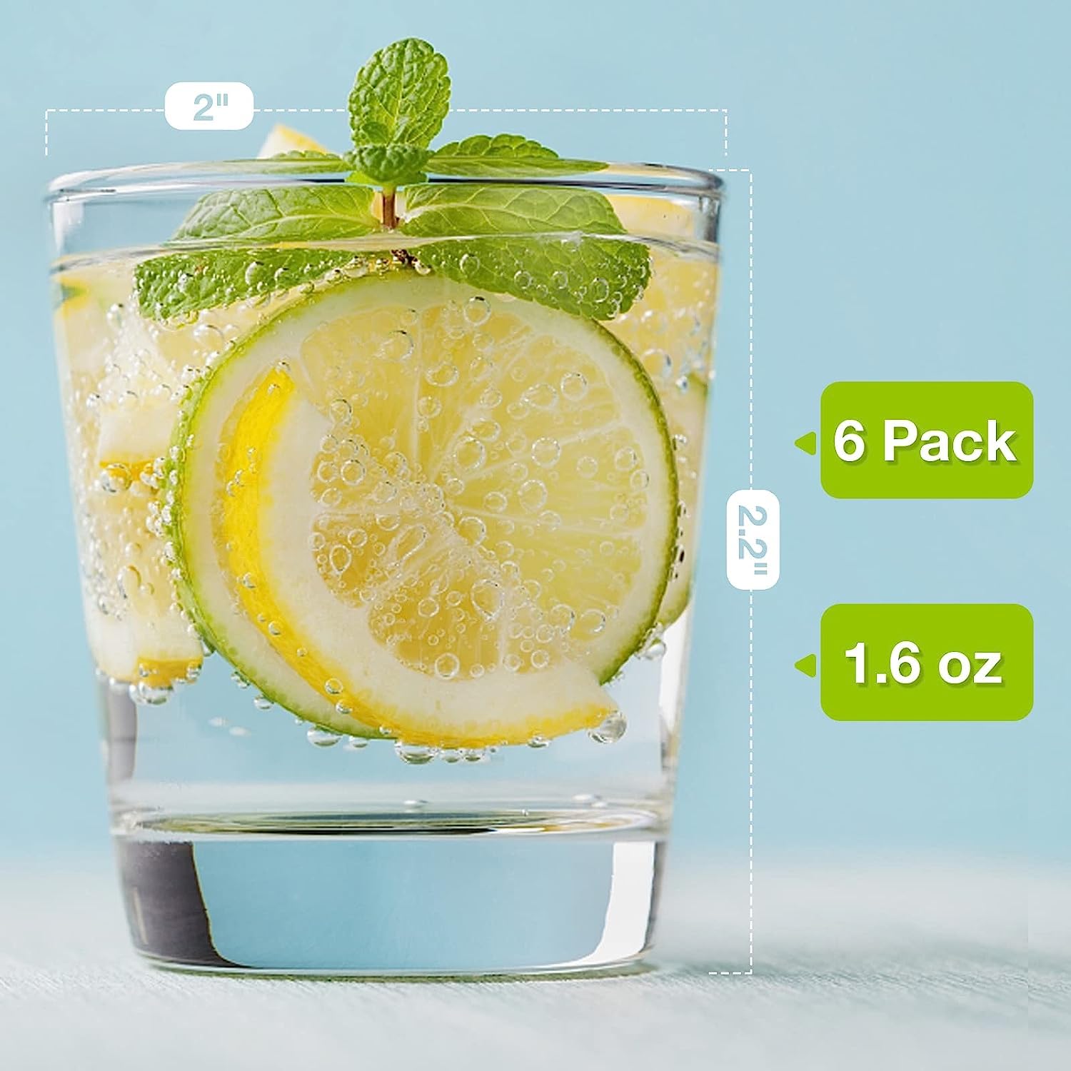 12 Bicchierini Shot In Vetro Da 32 Ml - Base Spessa, Lavabili In Lavastoviglie, Per Liquori E Cocktail - Foto 10