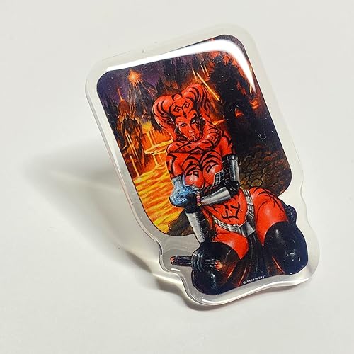 Miniatura 6 de JEREMY WORST "Acrylic Pins" Cosplay Wars Anime Comics Woman for Him and her accsessories for bags clothes (Ahsoka)