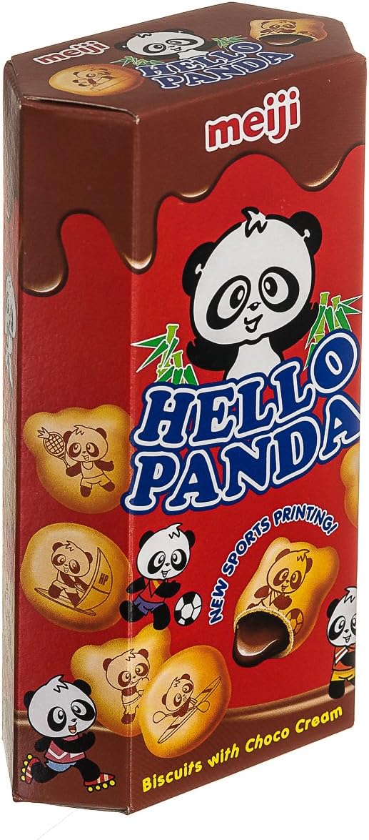 Meiji Hello Panda Biscuits with Chocolate Cream, 2-Ounce Boxes (Pack of 20)