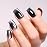 Imtiti Cat Eye Gel Nail Polish, 15ml Black Crystal Glitter Cat Eye Gel Polish With Magnet Dark Gray Magnetic Holographic Galaxy Sparkly Soak Off UV Led Manicure