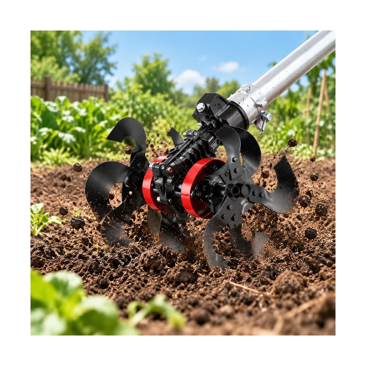 Rueda Cultivadora para AL-KO BC 260 L 2015–2026 Desbrozadora,Airear Suelo Maleza