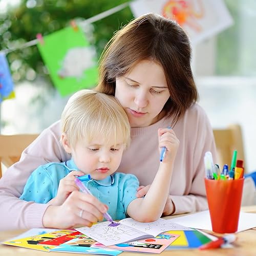 Miniatura 5 de 24 mini libros para colorear para niños, recuerdos de fiesta a granel, primer día de escuela, libros para colorear para niños, preescolar, jardín de