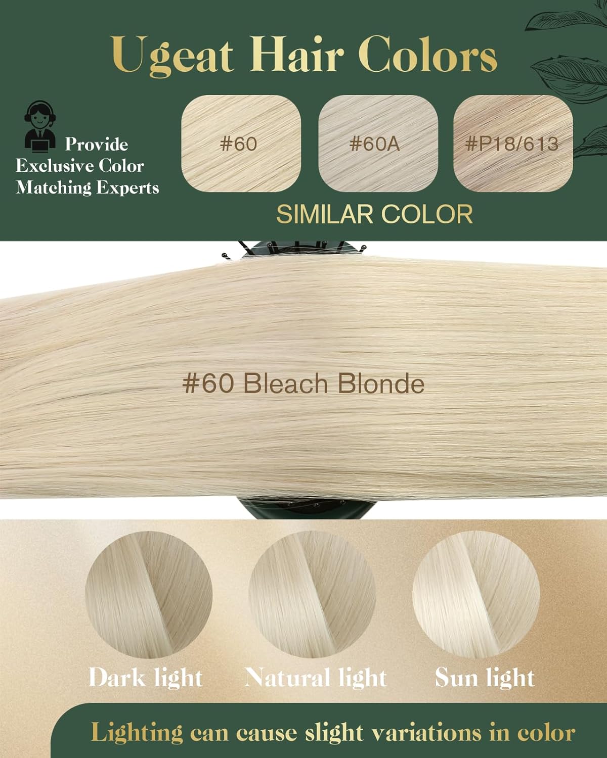 Ugeat Human Hair Clip in Extensions Blonde Clip in Hair Extensions Real Human Hair Platinum Blonde Clip in Hair Extensions for Women Blonde Hair Extensions 14 Inch 120g(105g Hair + 15g Clips)