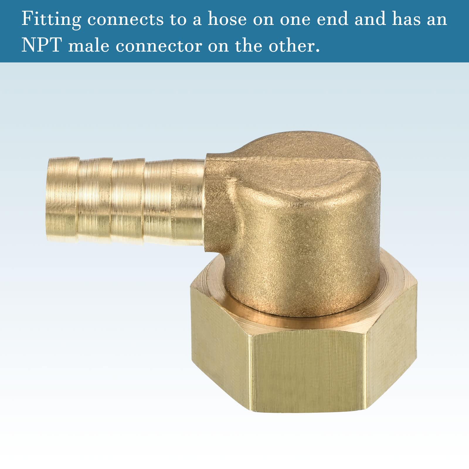 uxcell - Tubo riduttore in ottone, 10 mm x 6 mm x