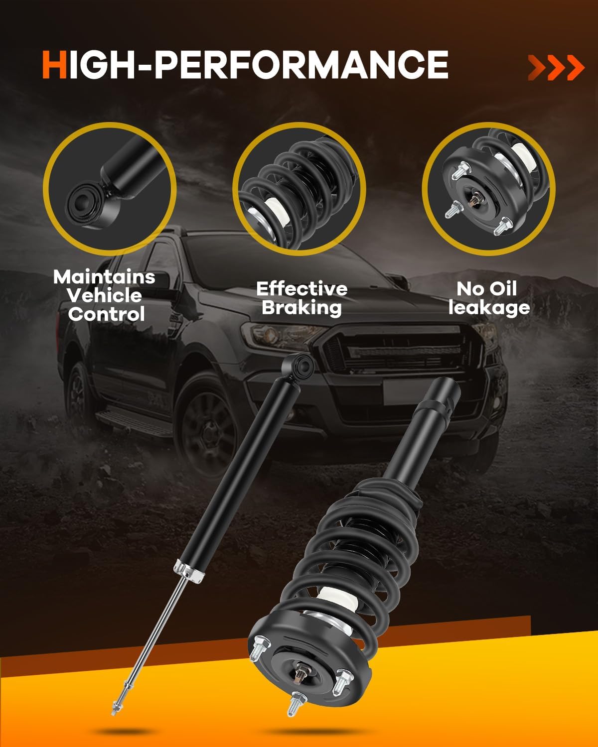 Spring Strut Assembly,OCPTY Complete Struts Shocks Fits 2006 2007 2008 2009 2010 2011 for Hyundai Azera, 2006 2007 2008 2009 2010 for Hyundai Sonata 172281 5614 Replace Strut