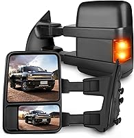 Vista 16 de SCITOO Reemplazo de vidrio para espejo lateral Compatible con Ford F-250 F-350 F-450 F-550 Super Duty 1999-2016, Ford Excursion 2000-2005, vidrio