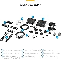 Vista 7 de StarTech.com Kit extensor HDMI sobre IP 4K con aplicación de control de video, AV escalable sobre IP con soporte para pared de video AVoIP, cumple