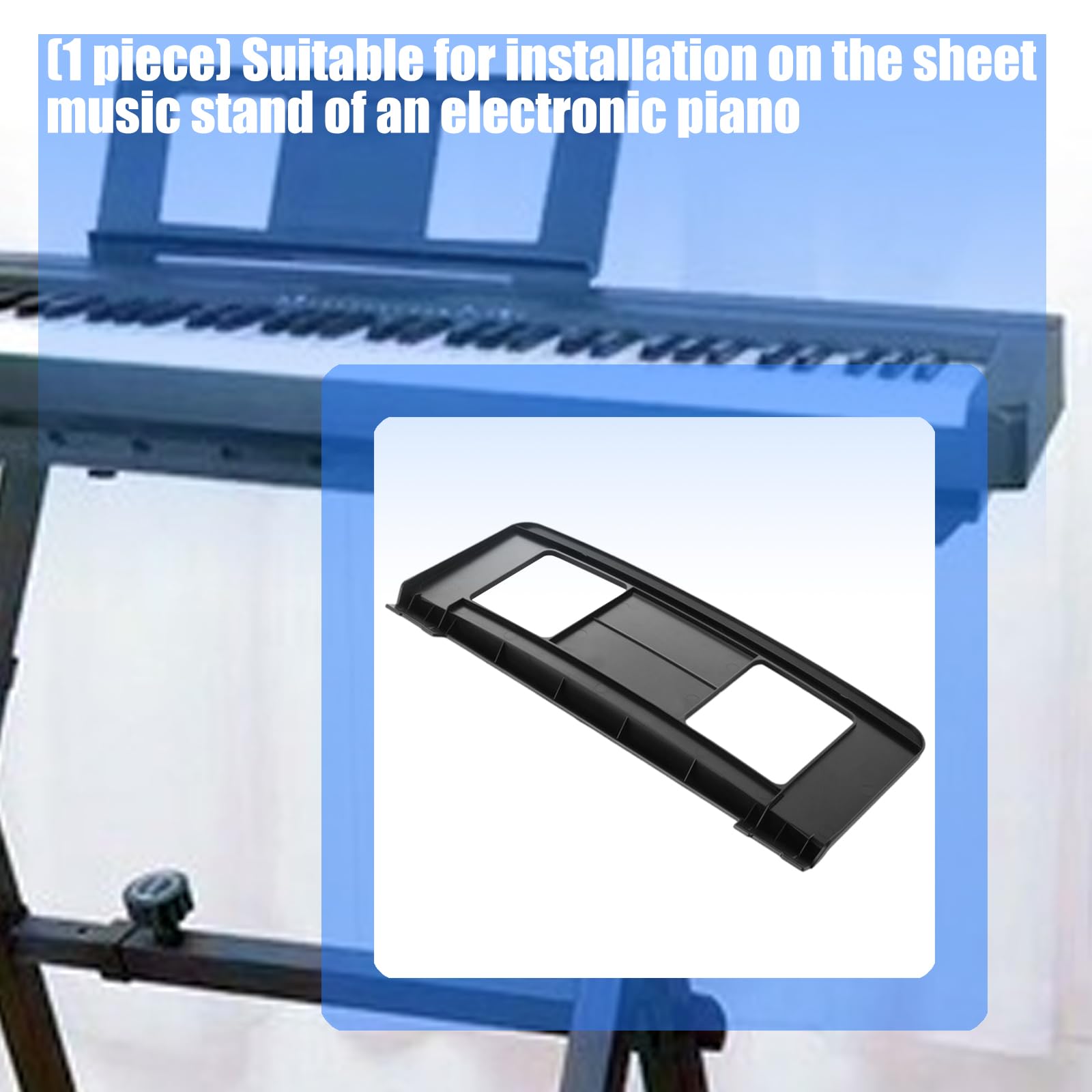 Leggio per spartiti musicali per pianoforte e tastiere elettroniche, pratico supporto per visualizzazione spartiti, ideale per musicisti e artisti, design durevole e stabile
