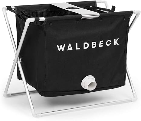 Image Waldbeck Lakeside Power Pond Vacuum Cleaner Basket - Accessories for Lakeside Power Pond Vacuum, Filter Basket for Pond Water, Removable Filter Element, Approx. 30 L, Drain Opening, Black