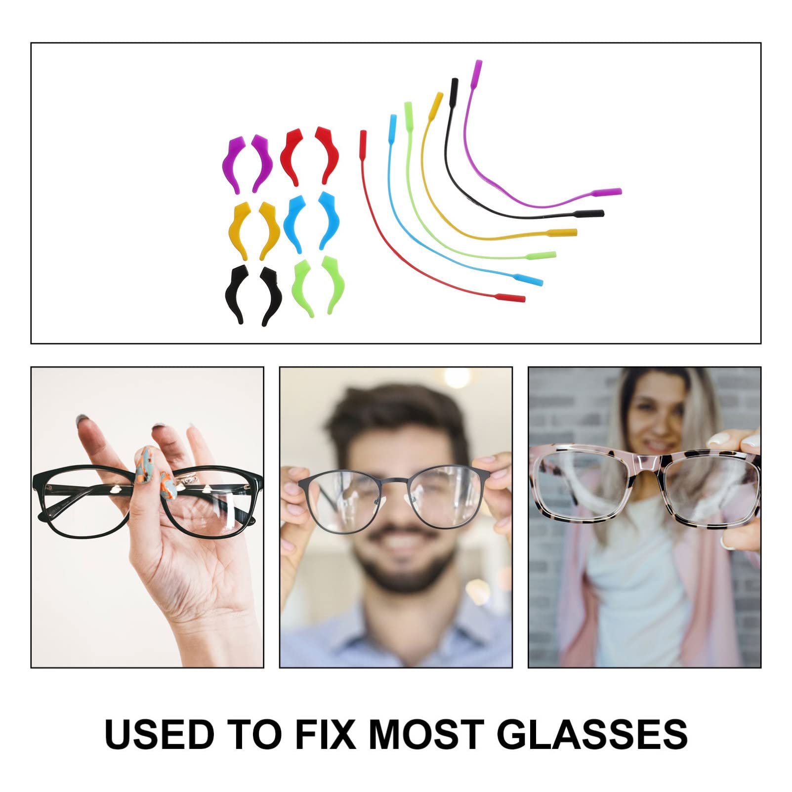 Lot De 30 Cordons De Retenue Pratiques En Silicone Pour Lunettes De Soleil Et Lunettes De Soleil