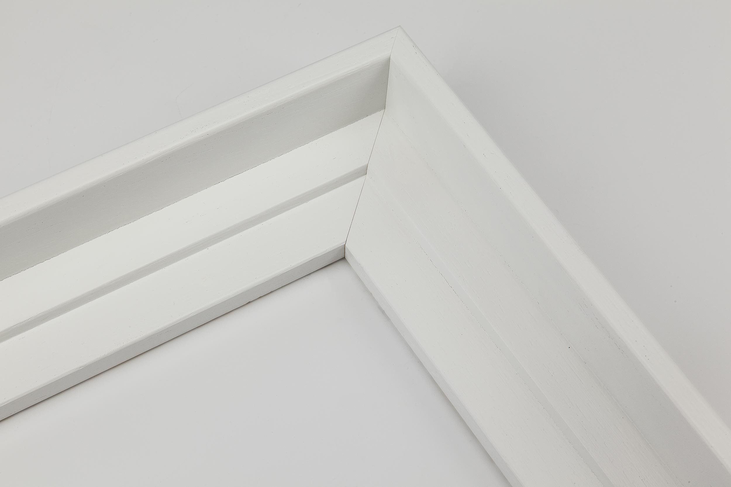 QUADRO SU TELA CANVAS INTELAIATO - CON CORNICE - Oceano Bianco e Nero - Paesaggio Natura Panorama - 70x100cm - Stile Contemporaneo Bianco - (cod.4381)