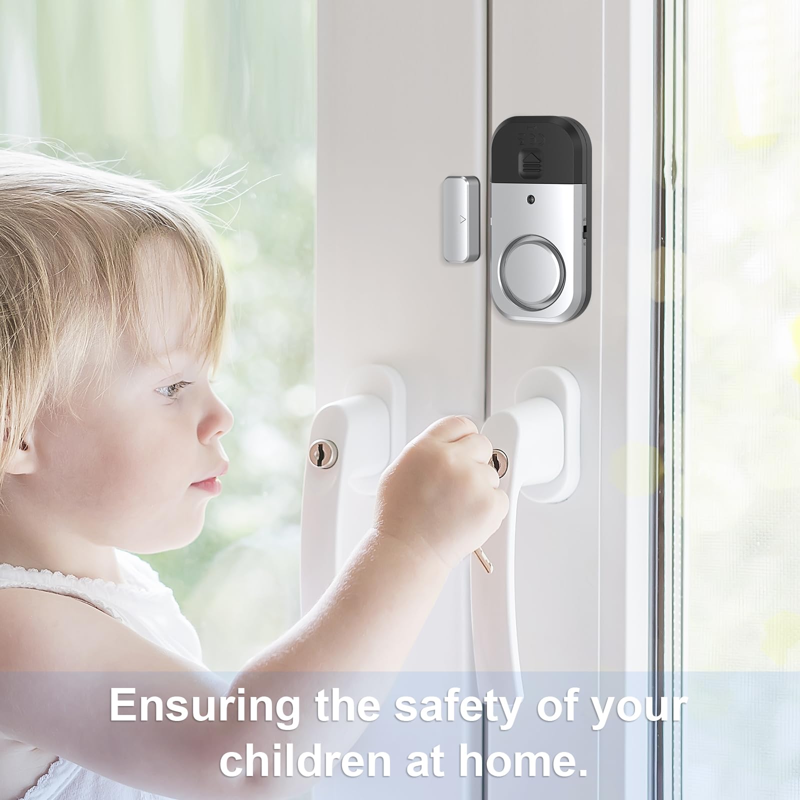 Sensores de alarma de puerta y ventana, alarmas de puerta para seguridad de niños, alarmas de puerta para seguridad del hogar, para el hogar, oficina, tienda, garaje, dormitorio, apartamento